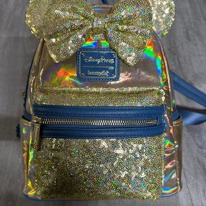 Disney Parks Iridescent Gold 50th Anniversary Loungefly